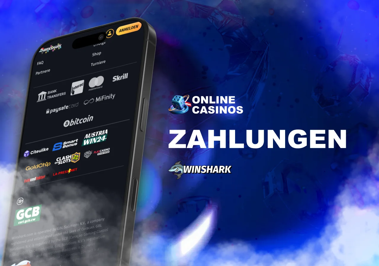 Verschiedene Zahlungsoptionen mit Bearbeitungszeiten und Transaktionslimits