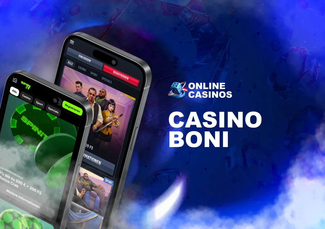 Übersicht zu Willkommensboni, Freispiele und Bonusbedingungen bei neuen Casino-Anbietern