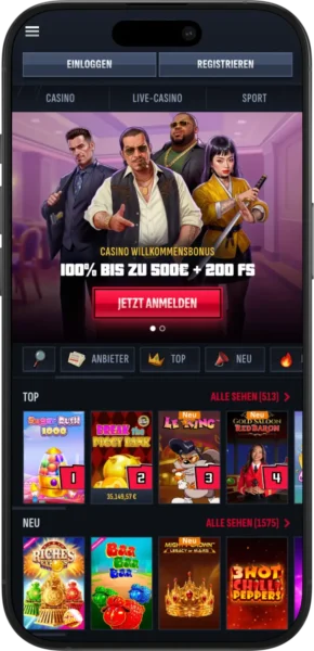 Mafia Casino Hauptseite